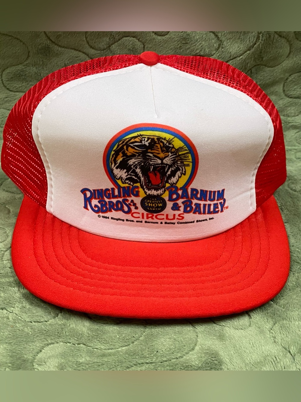 Vintage 1984 Ringling Bros And Barnum & Bailey Circus Hat Mesh Snapback Cap